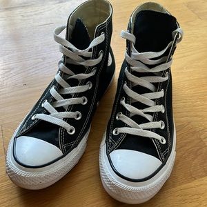 Black high top Converses